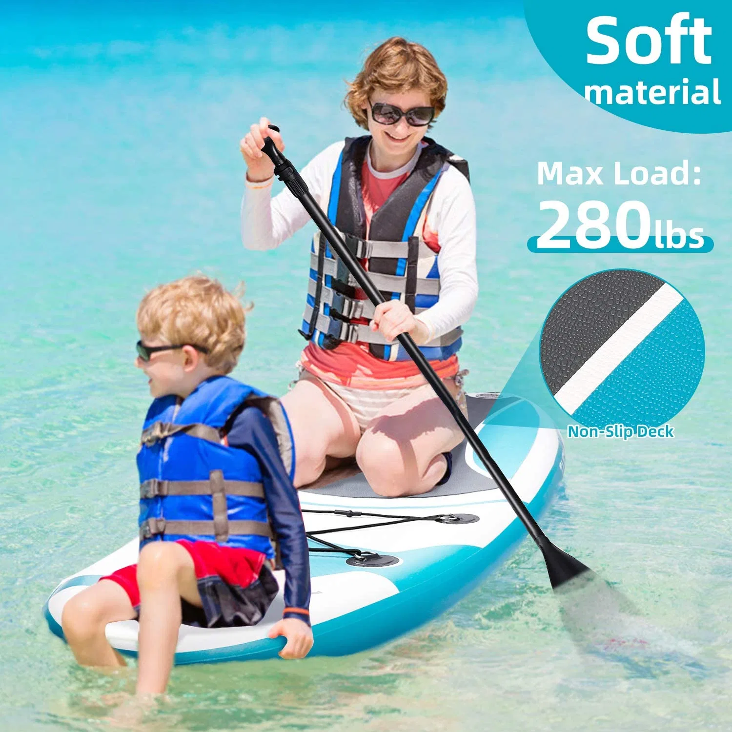 10.6'' /10 Tabla de surf inflables Stand up Paddleboards con Sup Accesorios Bolsa de viaje