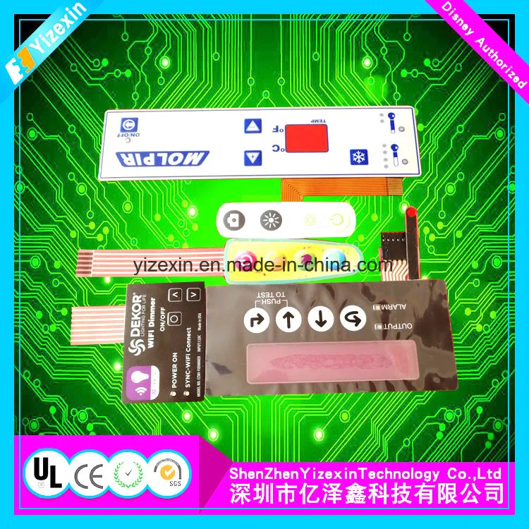 Multi-Keys Membrane Switch with ISO14001/UL/SGS/RoHS/FCC/ Ce