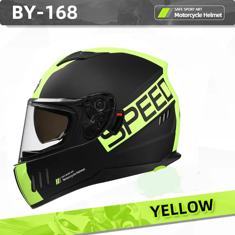 2023 faible prix de nouveaux casques Matériau ABS Moto PC double pare-soleil circonscription plein visage casque moto rapide