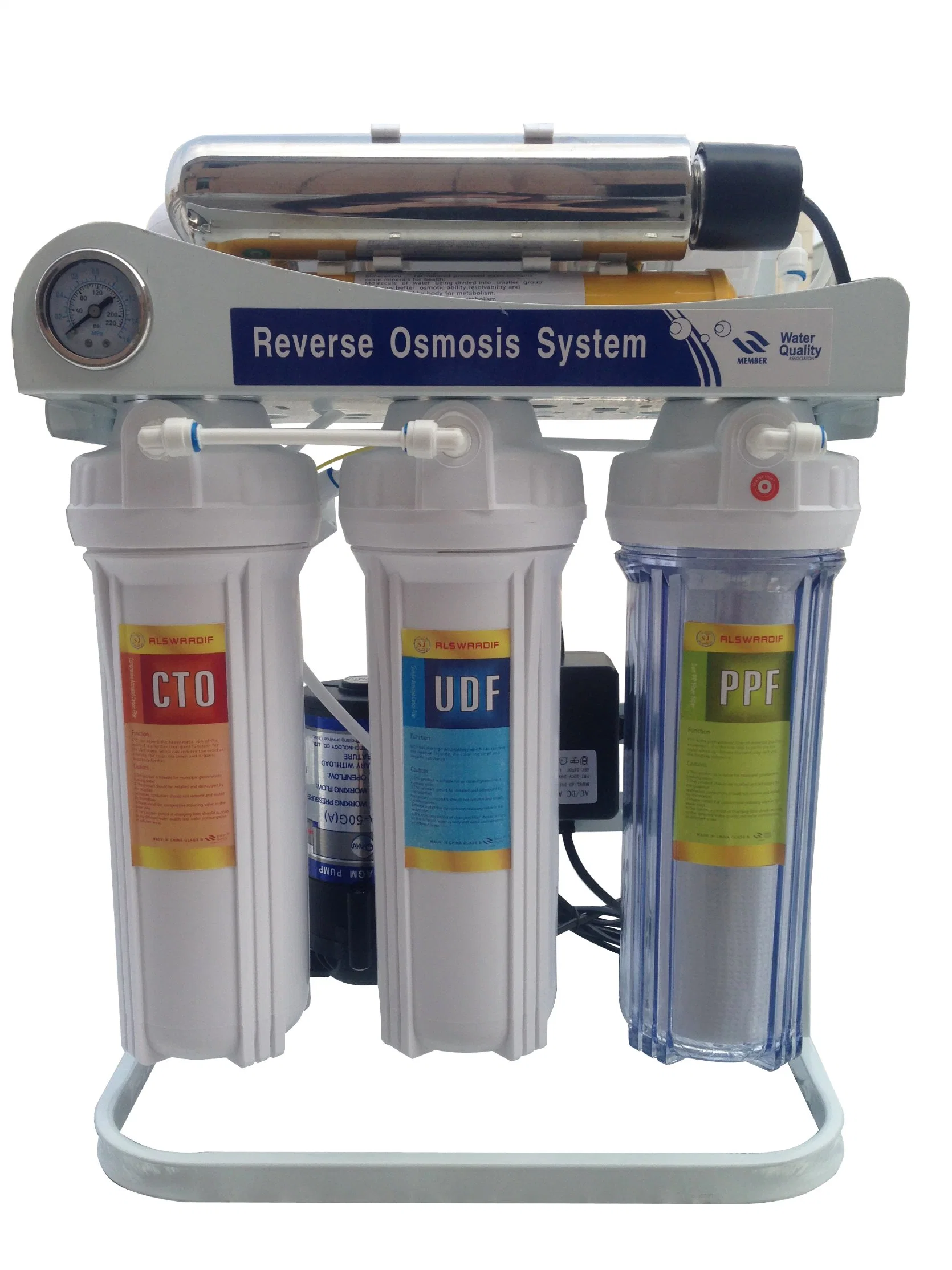 Trinkwasser Reinwasser Filtration Industrie Easy Change Umkehrosmose System Mit UV-Licht