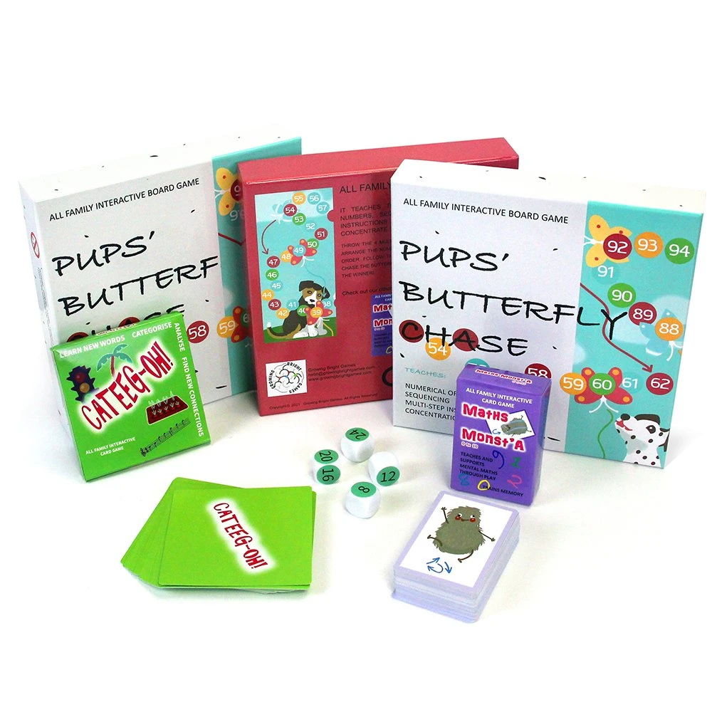 Benutzerdefinierte Drucken Indoor Kinder Kartenspiel Educational Board Spiel Custom Kartenbrett Spiel für Großhandel