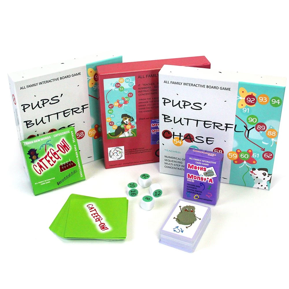 Impresión personalizada Juego de cartas para niños en interiores Juego de mesa educativo personalizado Juego de tablero de cartas para mayoristas