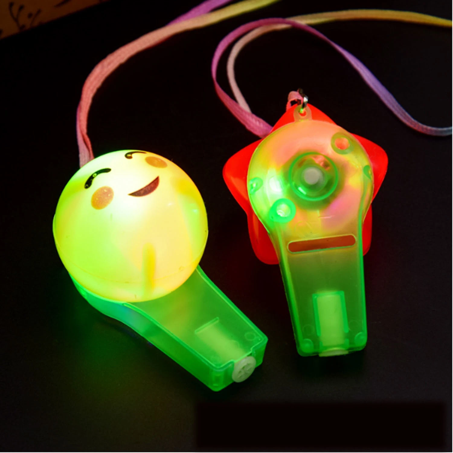 Cute LED Whistle Lamp Lights Flash Whistle