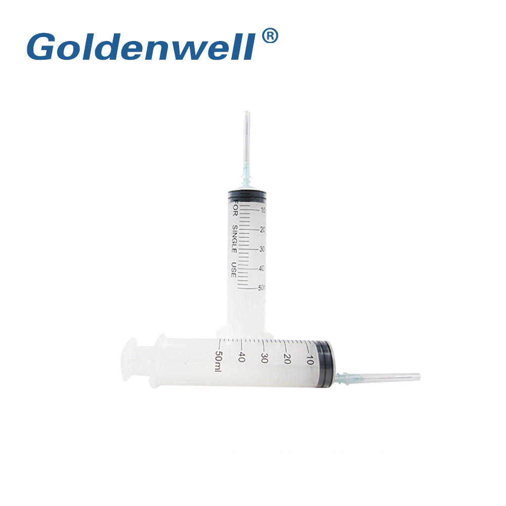 Manufacturers Disposable Medical Shooting CE ISO 3 Part Syringe Plastic Injection Needle