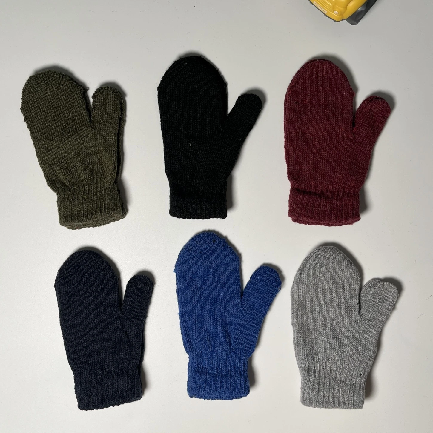 Boys Girls Children Kids Cheap Dark Color Winter Magic Gloves Mittens