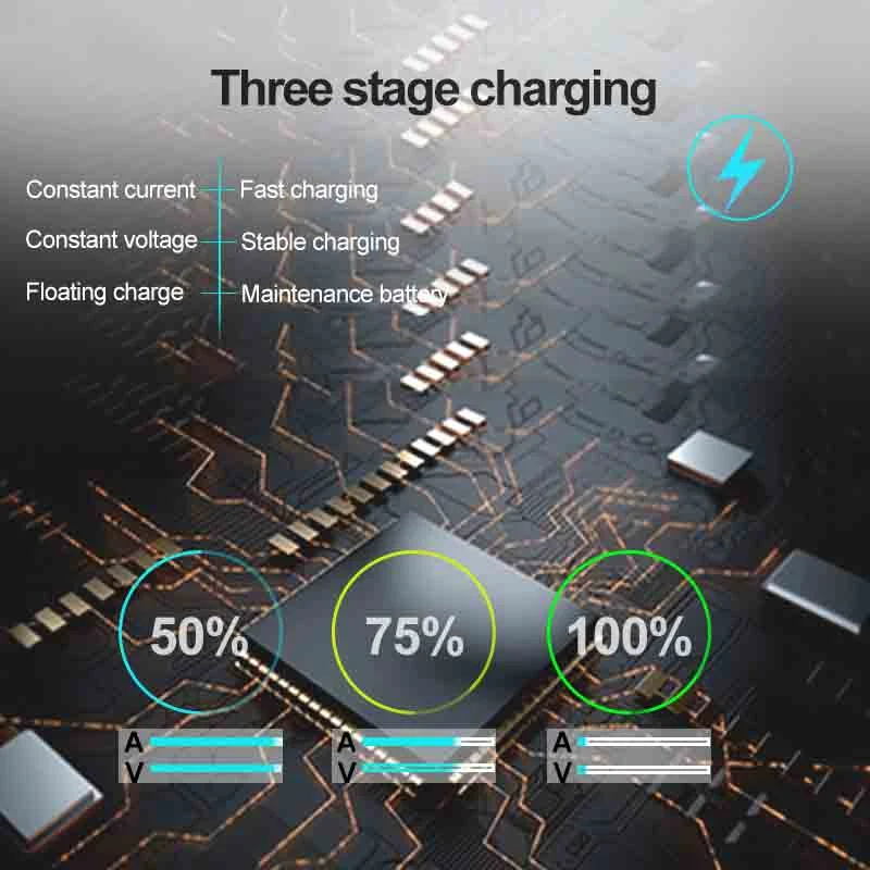 Diagrama del circuito del coche 48V Top Craft Wireless con panel solar Carrito de Golf 6V 24V Móvil 52V silla de ruedas en 100A 50A Cargador de batería