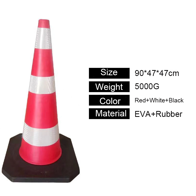 Customized Highly Visible EVA 90cm Road Safety Traffic Cone