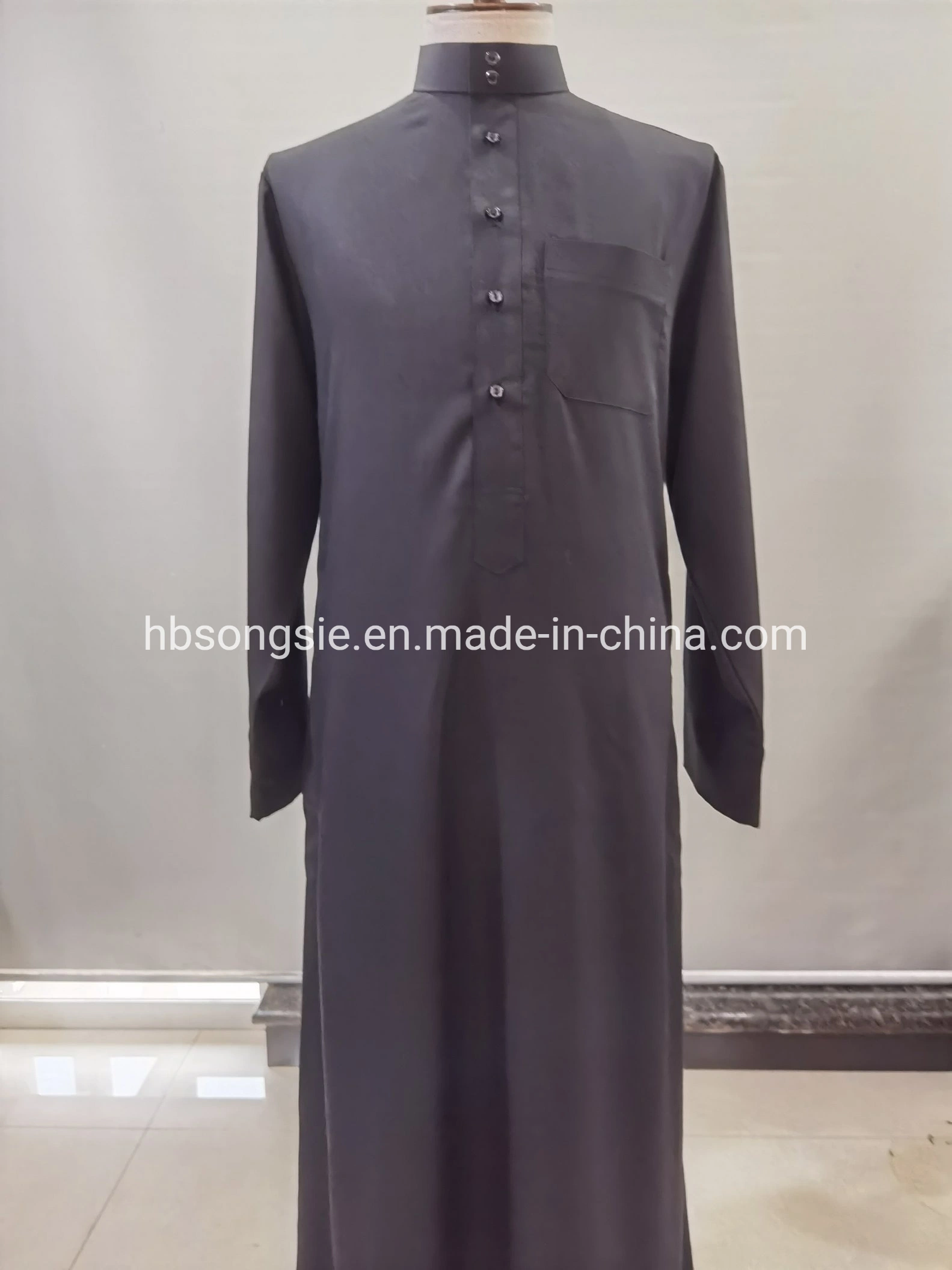 Traditional Tr Fabric Muslim Dress for Men Men's Abaya