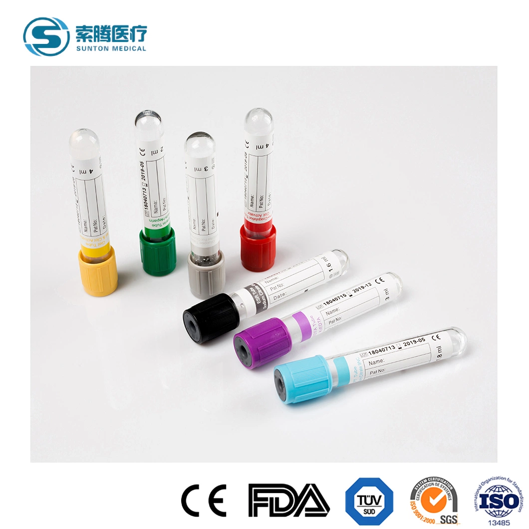 Sunton Quality Sterile Vacuum Blood Collection Tube China Surgical Vacuum Blood Collection Tube Manufacturers Cheap Price Medical Vacuum Collection Blood Tube