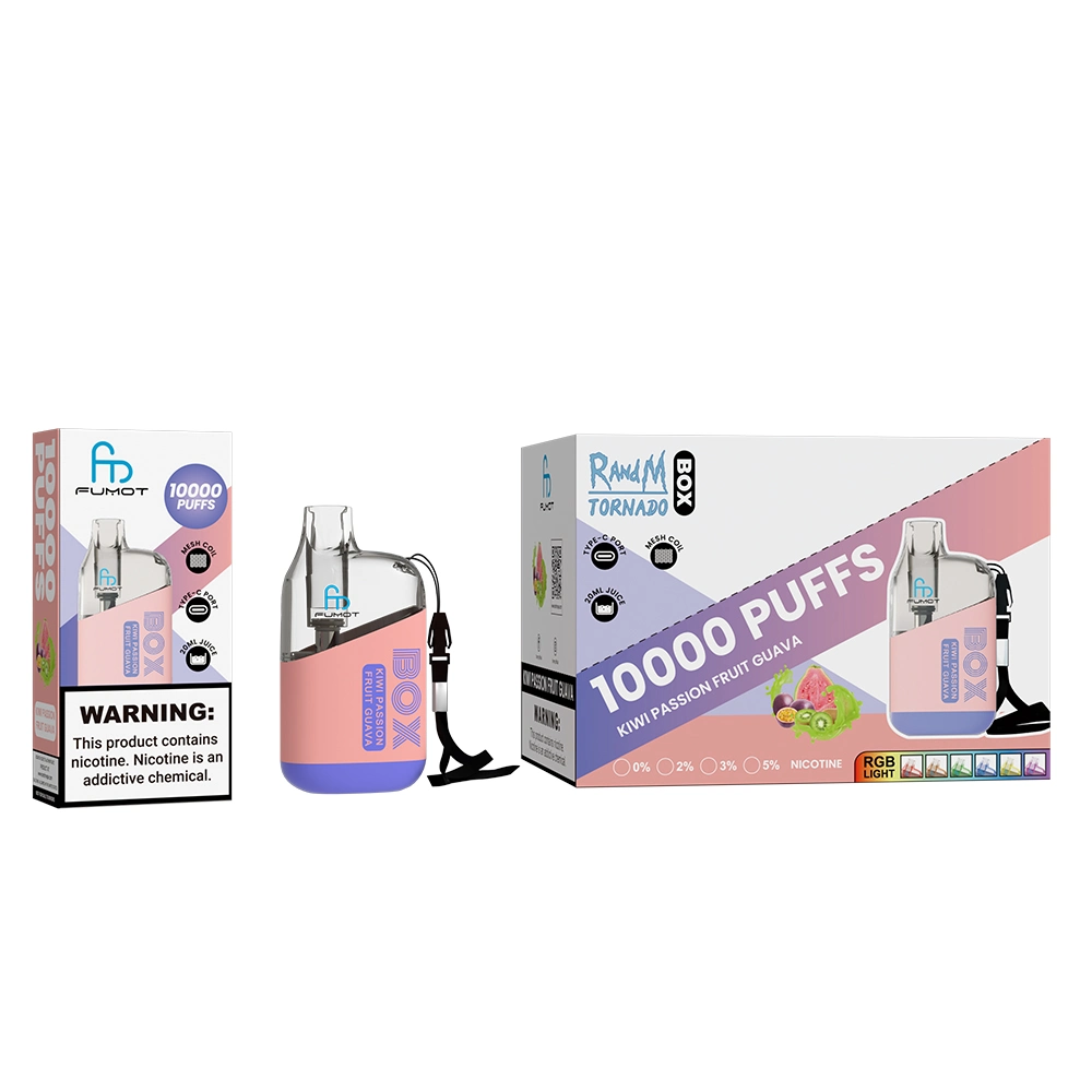 Randm Tornado Box 10000 Puffs 20ml 850mal Wiederaufladbare Einweg-E Zigaretten