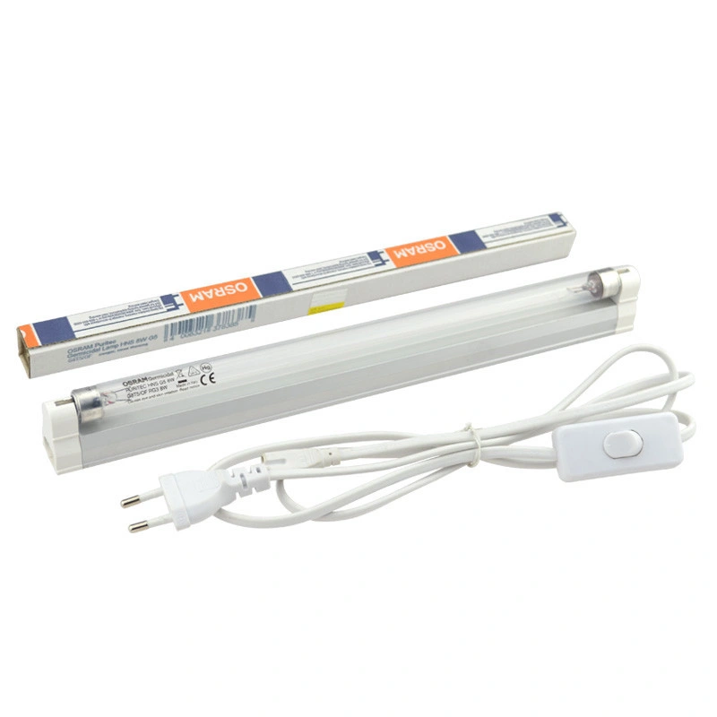Analisador de lâmpada UV sem ozono G5 T5 4W 6W 8W ultravioleta Lâmpada de esterilização