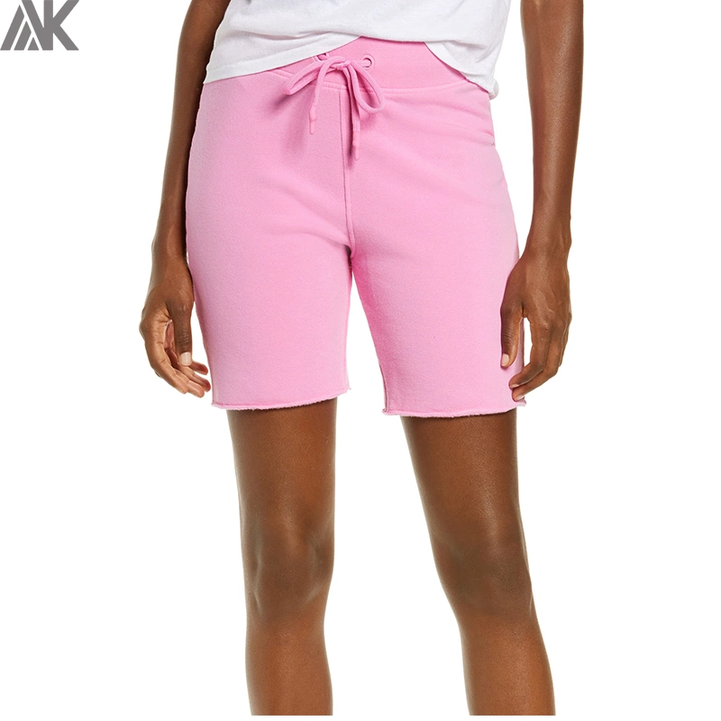 Cotton French Terry Women Running Casual Shorts