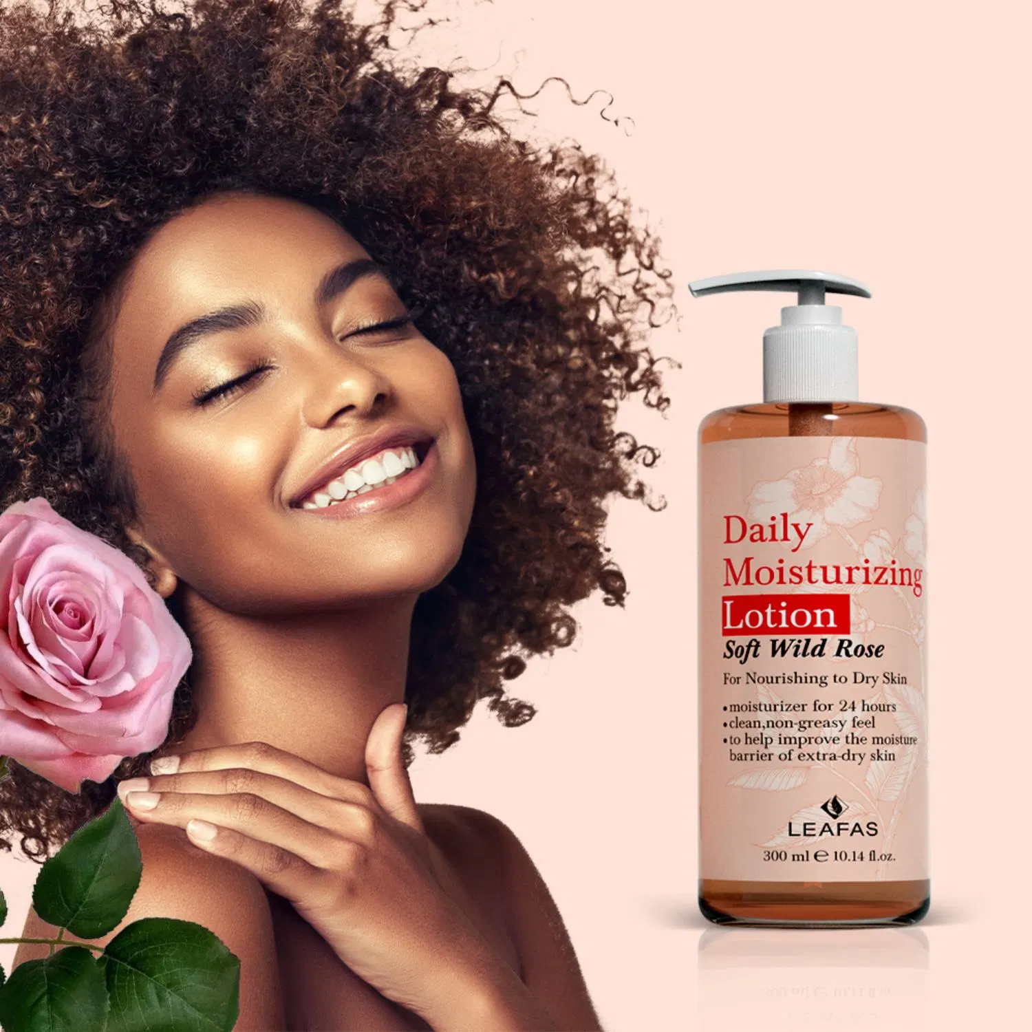 Direkt ab Werk Hochwertige Feuchtigkeitslotion Rose Body Lotion für Trockene Haut