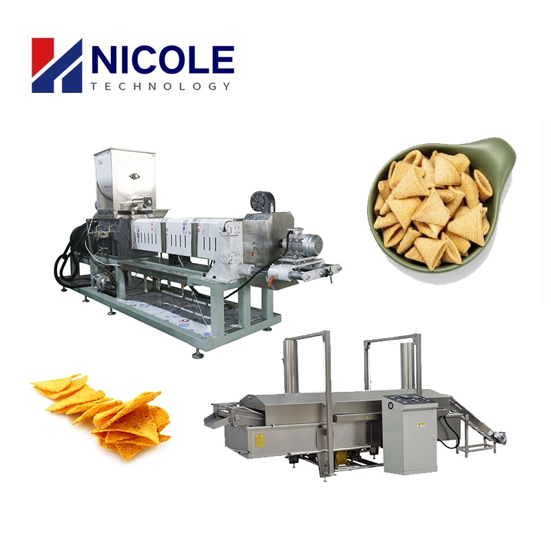 Big Capacity Oil Removed Corn Chips Machines Fried Bugles Production Line Equipment