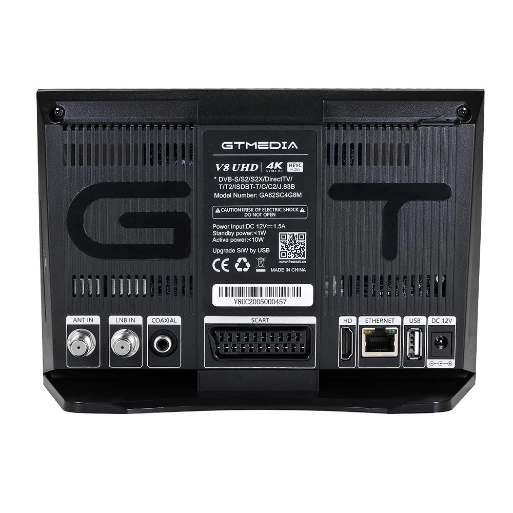 Gtmedia V8 UHD FTA DVB S2/S2X T2 Cable Isdbt ATSC Récepteur TV numérique