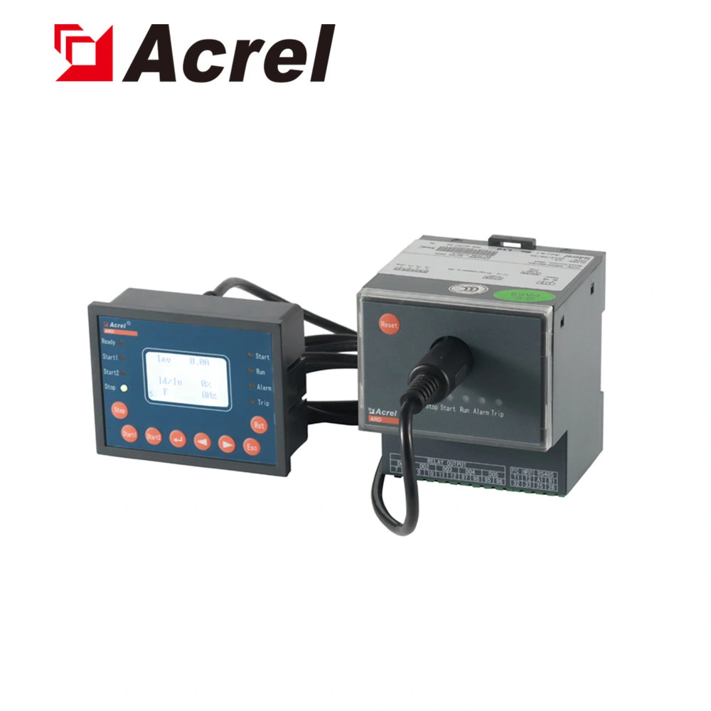 Acrel Ard2f-25/C+90L Smart DIN Rail RS485 Motor Overload Protection Device Motor Protection Relay with LCD Display