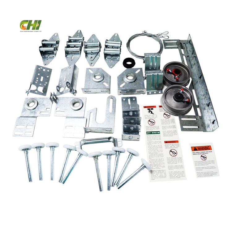 Kit complet d'isolation de porte de garage sectionnelle pour utilisation intensive conception polyrénageée Pièces de cadre en aluminium de porte de garage