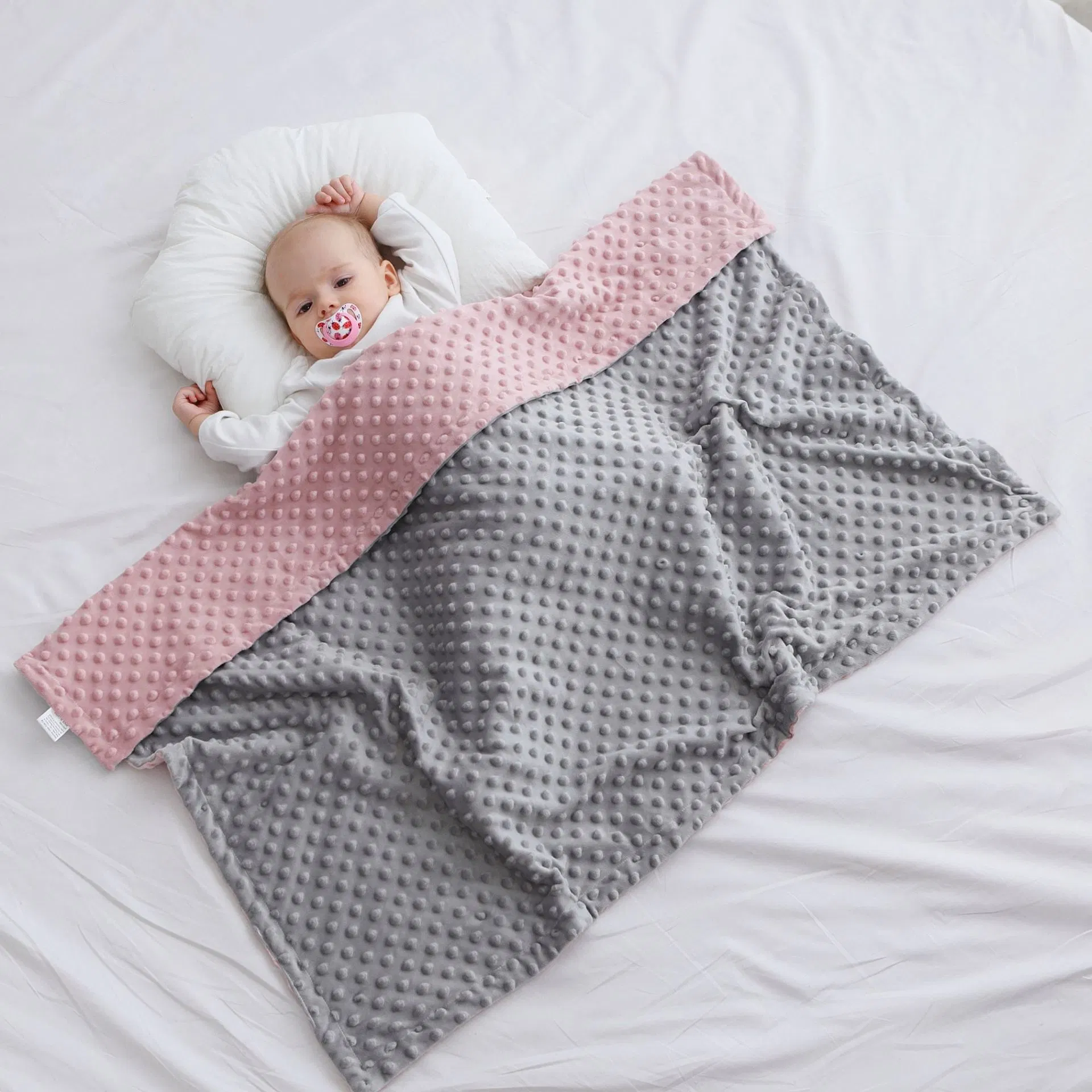 Cambria Baby Organic Cotton Baby Quilt Thick Comforter Blanket