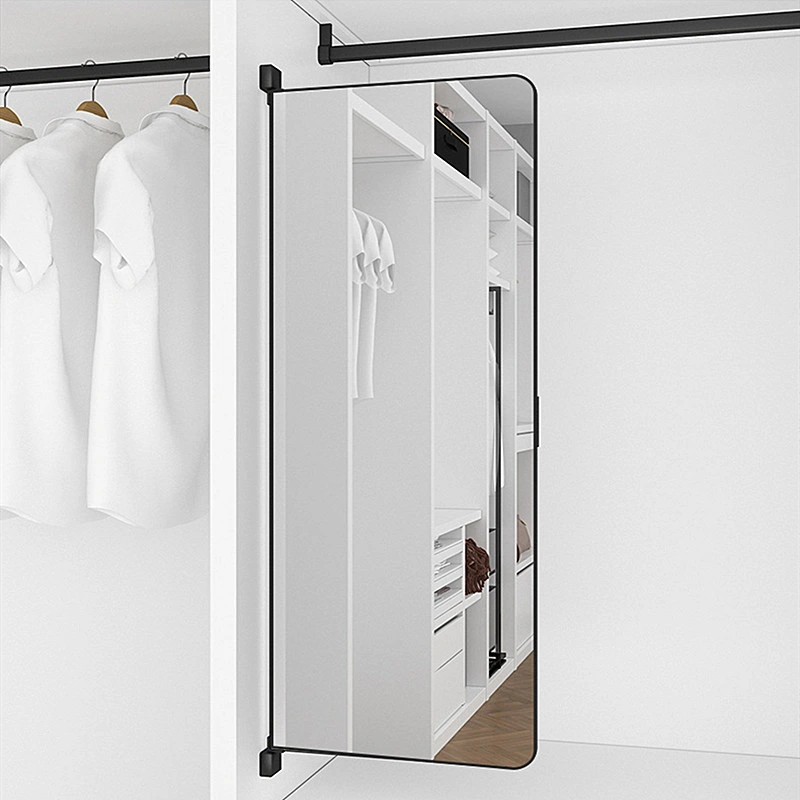 Wardrobe Mirror Sliding Mirror Built-in Full-Length Mirror Wardrobe Folding Hinged Door Wardrobe Built-in Full-Length Mirror 0024