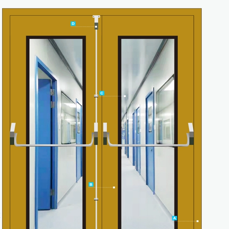 Stainless Steel Clean Door, Manual Panel Safety Door