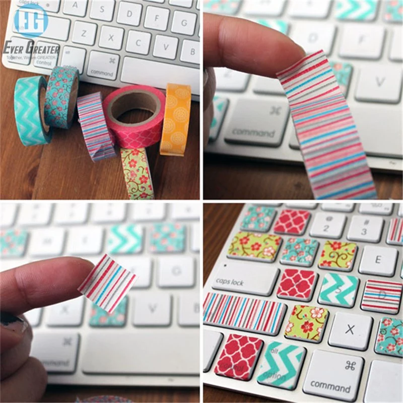 Paper Foil Printed Washi Tapes Set Custom, Adhesive Tape Printing Washi Paper Tape