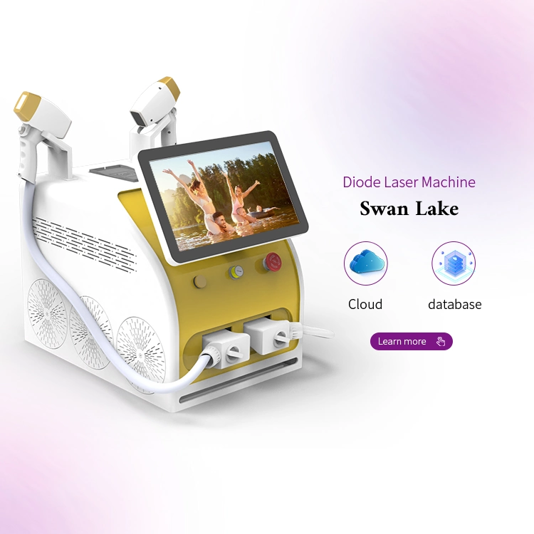 Remote Control Hair Removal Machine Swan Lake Portable Laser Hair Removal Machine Salon Beauty Device 755nm 808nm 1064nm Good Quality