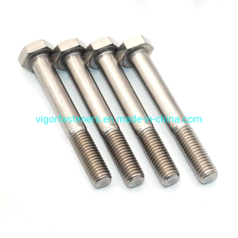 Stainless Steel 316 DIN931 Hexagon Head Bolt Half Thread A4 Hex Bolt High quality/High cost performance Fastener Hardware for Concrete