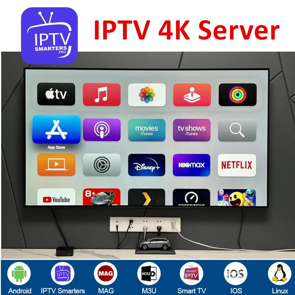 Panel de revendedor de IPTV Android M3U 4K de código de canal para el cuadro de Ott Decodificador TV