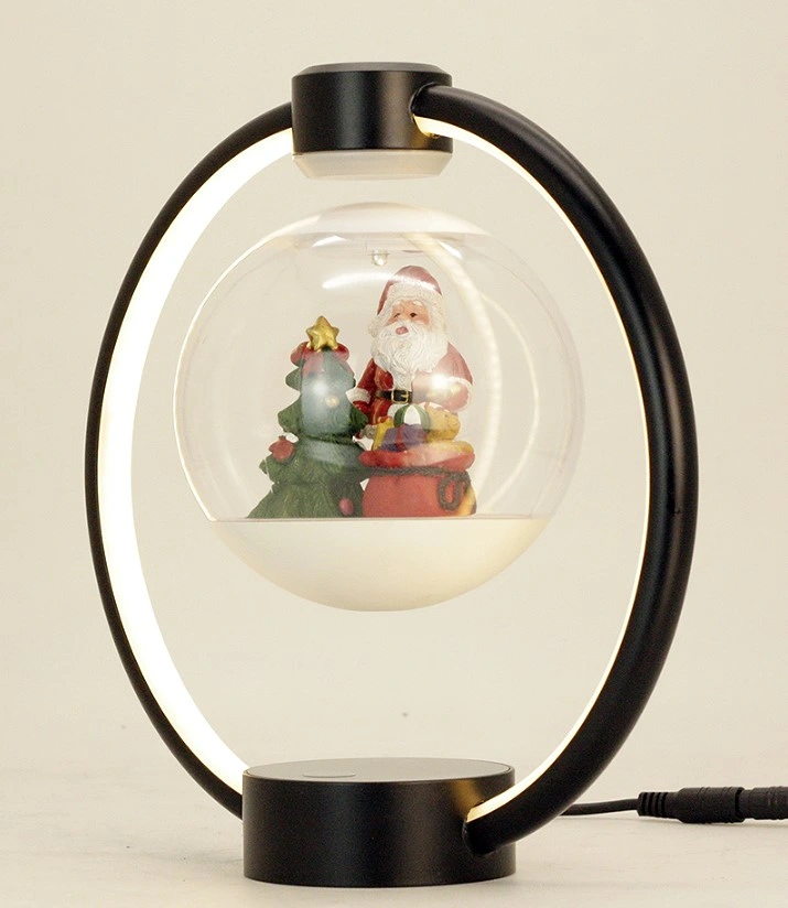 360 levitação magnética rotativo prenda de Natal Flutuante decoração luz nocturna