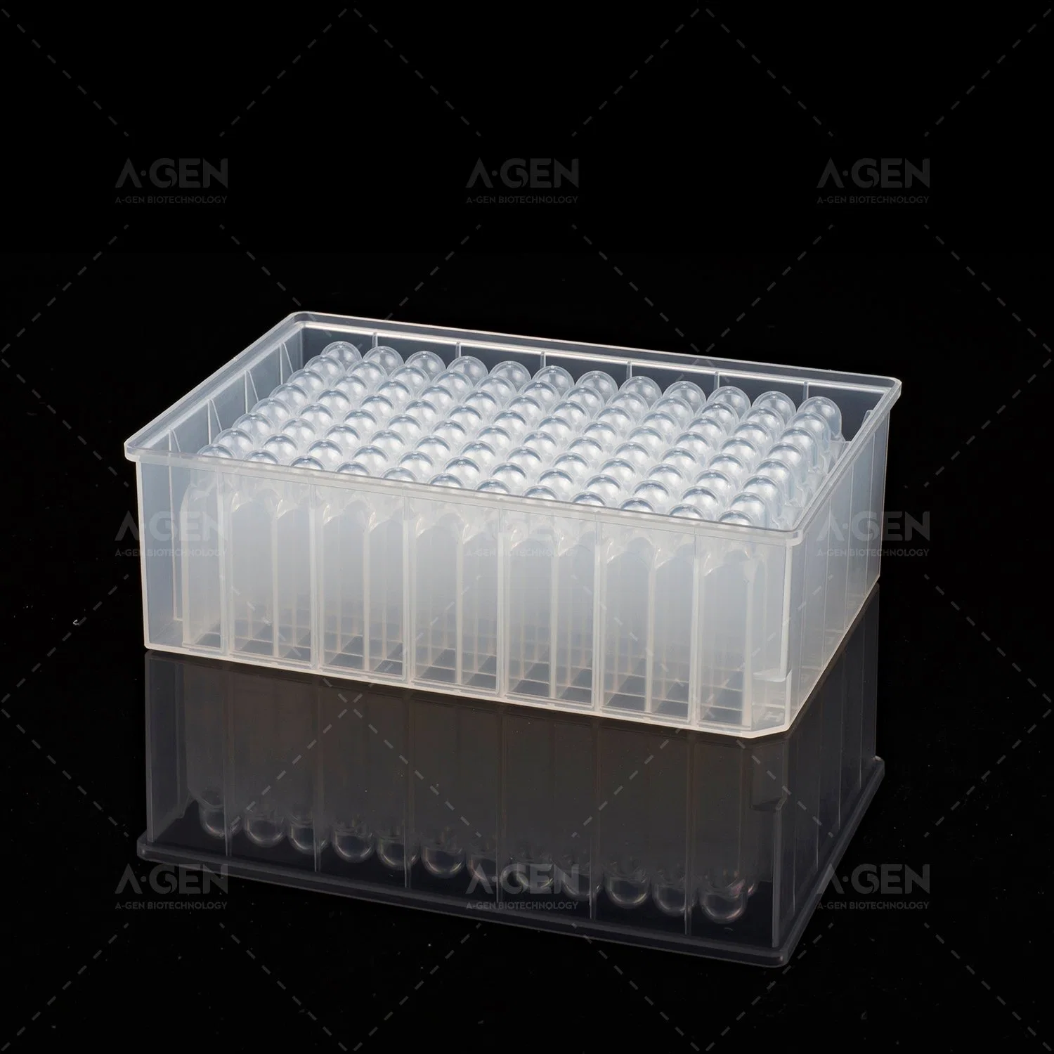 2.2ml U-Bottom Clear PP Material, 96 Square Well Plate for Nucleic Acid Extraction