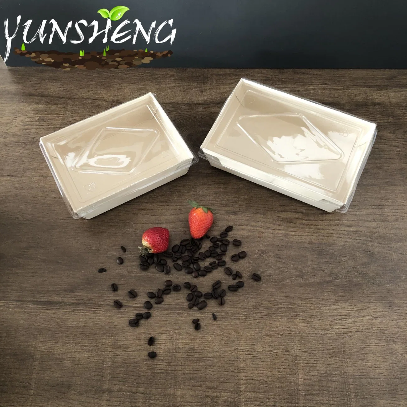 Disposable Compostable Durable Bamboo Fiber Paper Tray for Fries