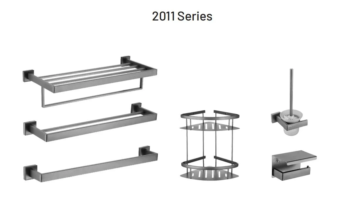 Hersteller Direktverkauf SS304 Bad-Accessoires Custom 7 Stück Badezimmer Setzen