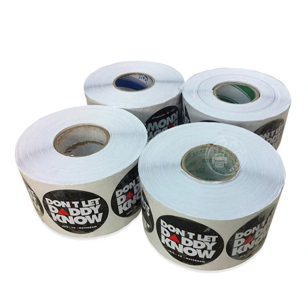 Logo PVC Adhesive Product Packaging Rolls Vinyl Custom Sticker Printing Label