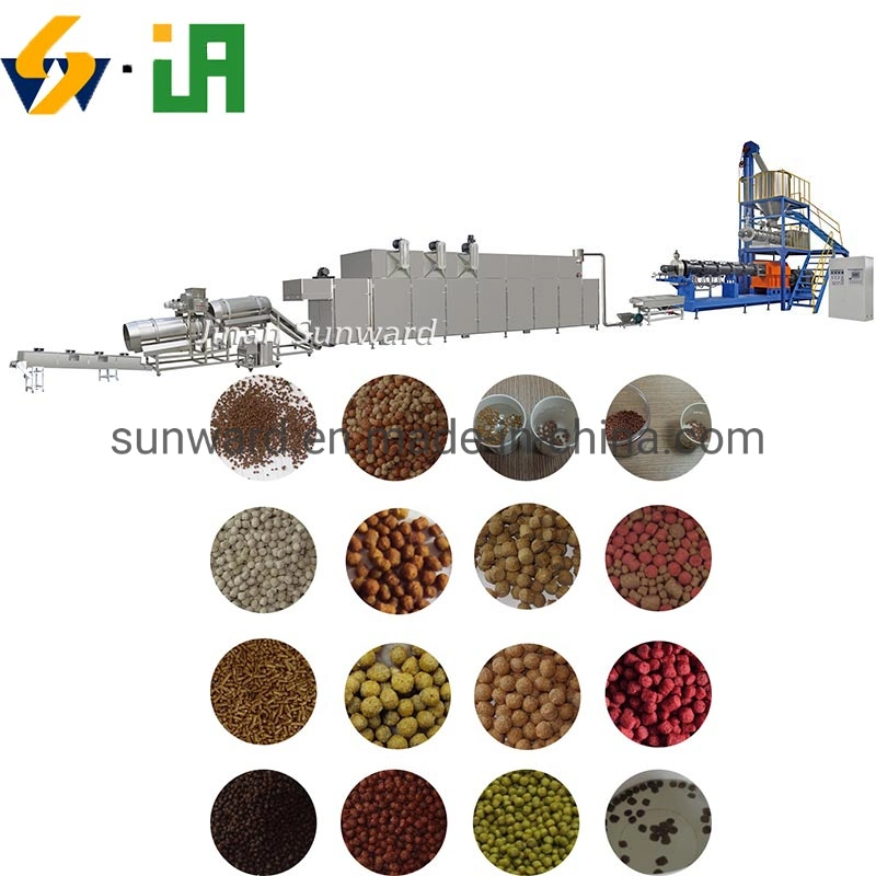 Automatic Large Scale Floating & Sinking Feed Pellet Manufacturing Machine Pellet Extruding Line