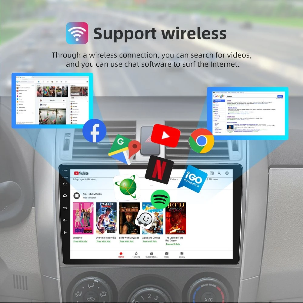 Android 9.1/10.0 Dashboard 9« fonction de navigation GPS pour Honda Civic 2016-2019 Machine à ossature de voiture Auto Electronics