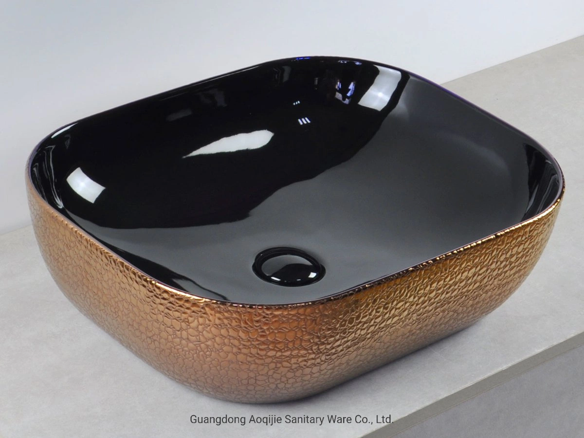 Goldplating Basin Stone Basin Ceramic Basin Bathroom Furniture