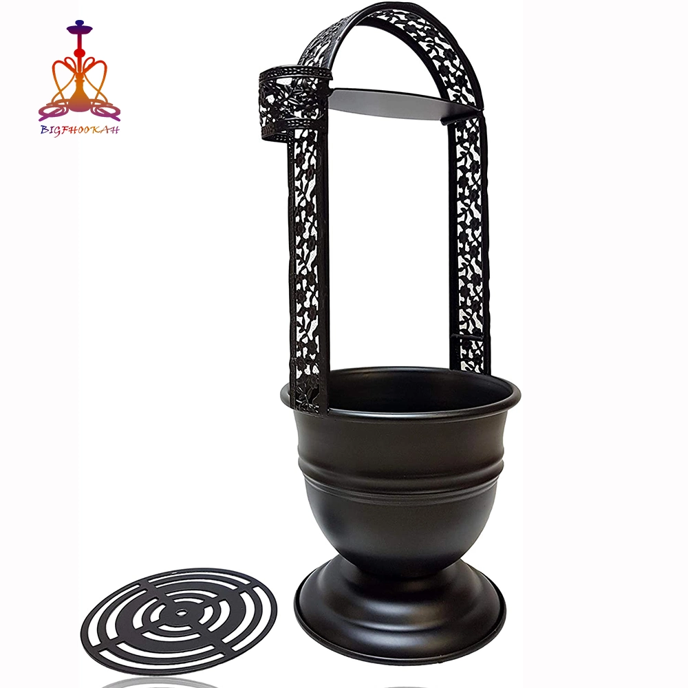 Cesta de carbón de recipiente de carbón de Shisha negro para accesorios de carbón de Shisha Para Shishas