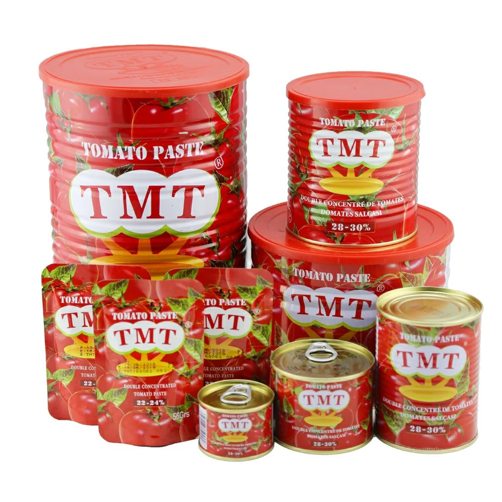 70g/210g/400g/2200g Double Concentrated Tomato Paste No Additive