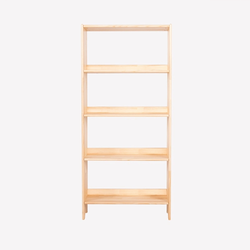 Sólida de madera Bookcase apoyo niños Bookshelf de madera