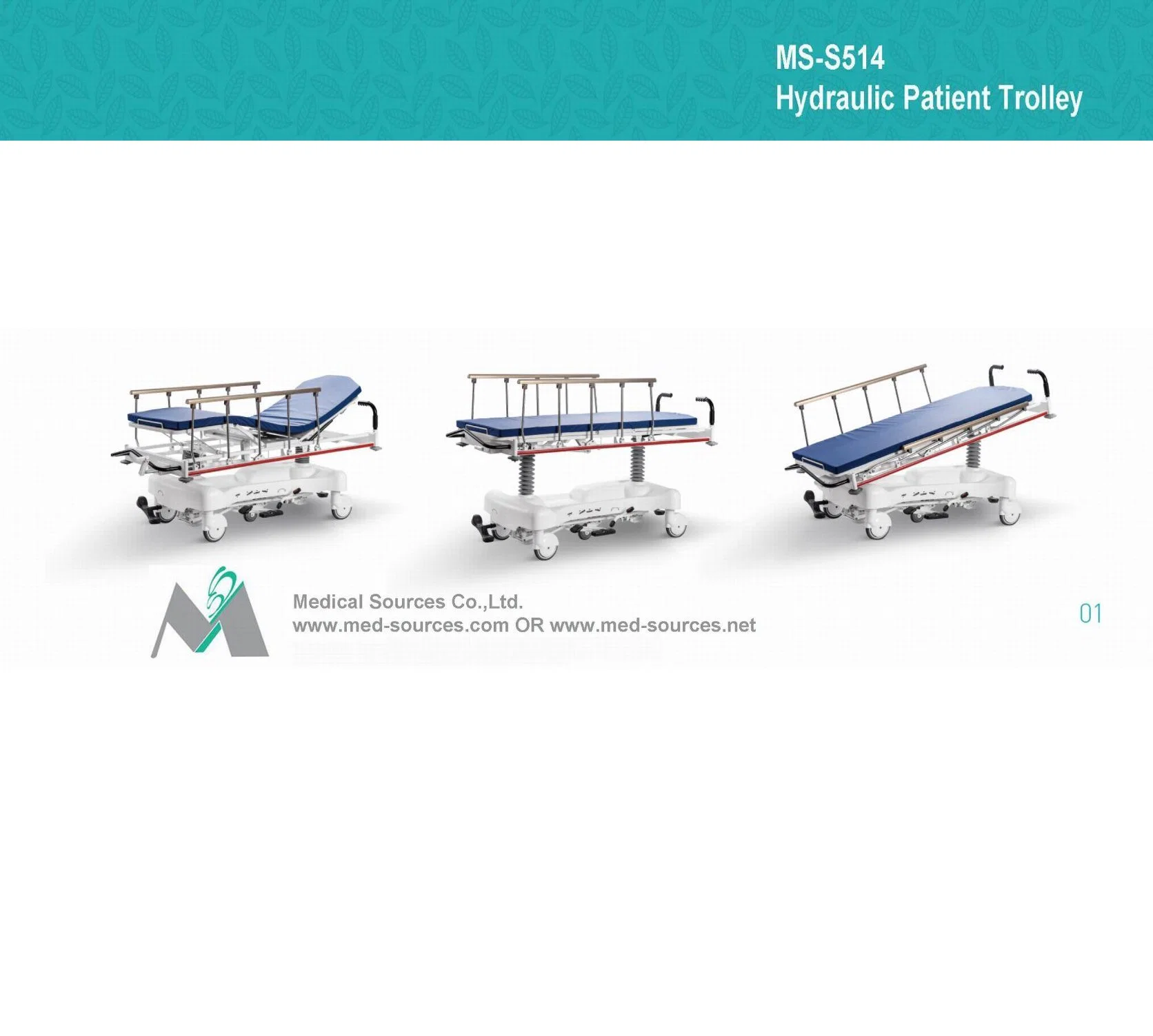 MS-S514 Hospital Electric Transportation Stretcher Trolley
