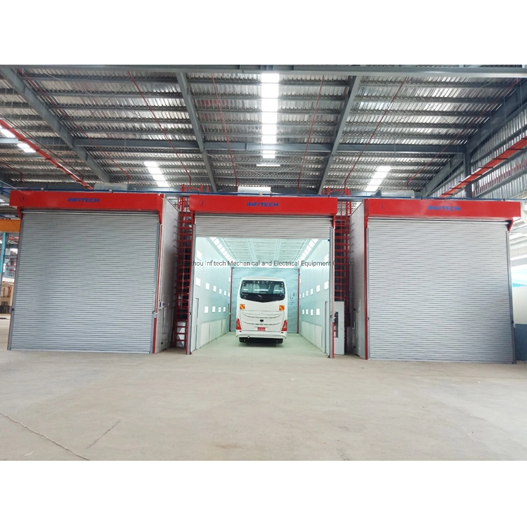 G-It-15-5b CE Approved Automatic Bus Spray Booth Truck Paint Room Paint Cabin Bus Paint Booth Baking Oven with Diesel Burner