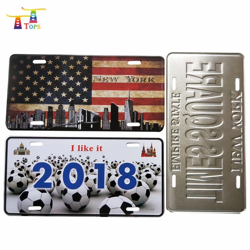 Wholesale Custom High Quality Cheap Price Printed Car Aluminum Sublimation License Plate Souvenir Car License Plate