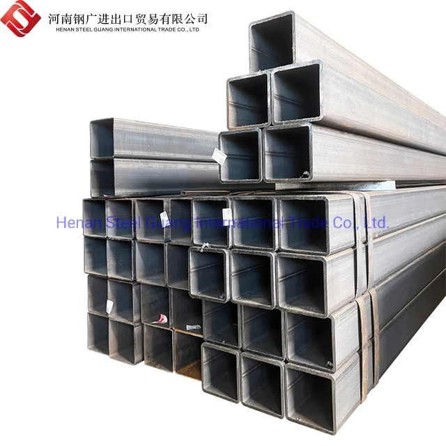 Hot DIP Galvanized Square Hollow Section Gi Square Tubular Steel Sizes En 10210 Ms Steel Tube Gi Shs