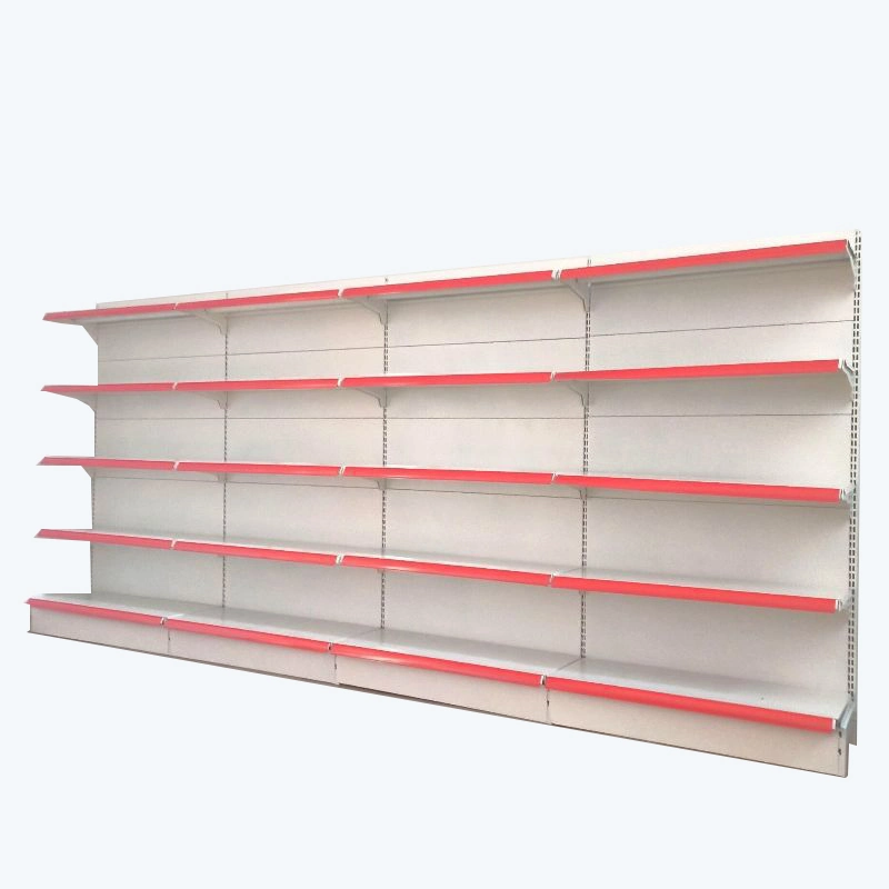 Metallic High Capacity Supermarket Shelf Wall Shelf Trade Show Display Shelving