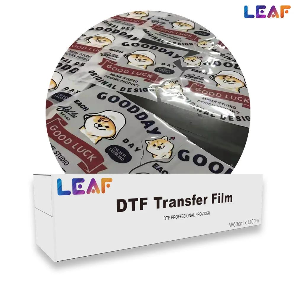 Customized Heat Leaf Dtf Printing Machine Water Based Pigment Transfer Film Hot Sale