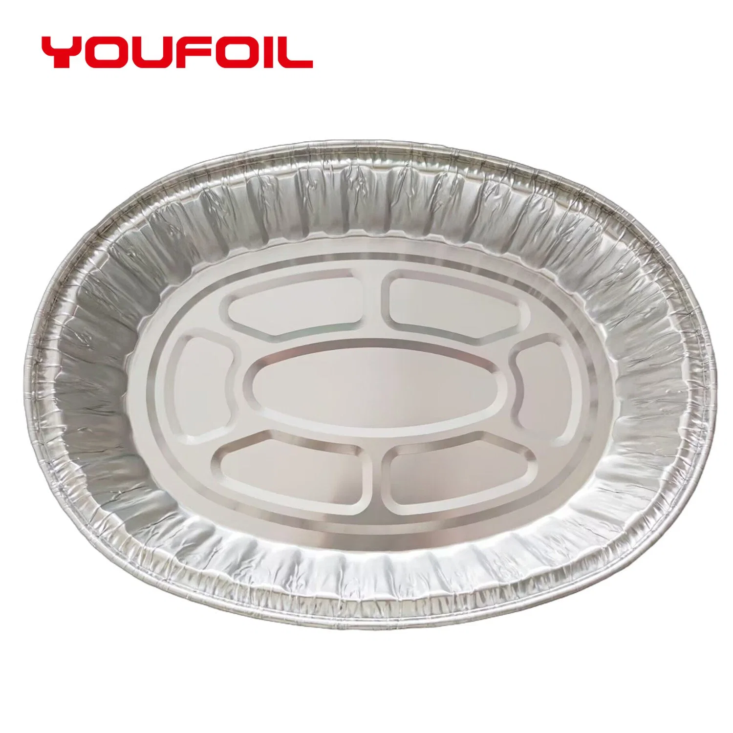 Bandeja de aluminio desechable de Likee