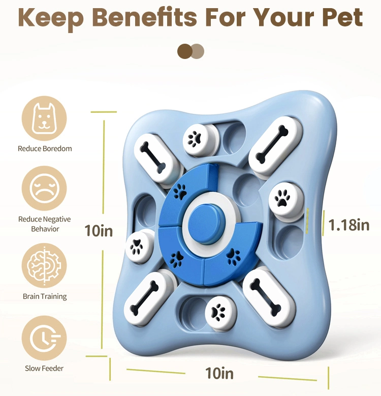 Dog Puzzle Toys, Squeaky Treat Dispensing Dog Enrichment Toys for Iq Training and Brain Stimulation