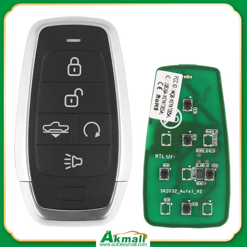 Autel Maxilm Standard Style Ikeyat005al Universal Smart Remote Car Key 5 Buttons