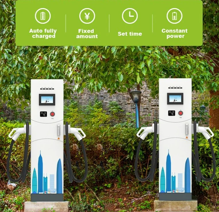 Station de charge c.c. de type divisé 240 kW, une armoire d'alimentation plus Deux pistolets doubles bornes de charge EV Charger chargeur de voiture DC Pile de chargement Ocpp1.6j WiFi 4G