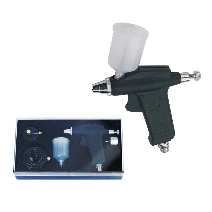Airbrush Gravity Feed Set 115 Spray Gun Single Action Trigger Air-Paint Control